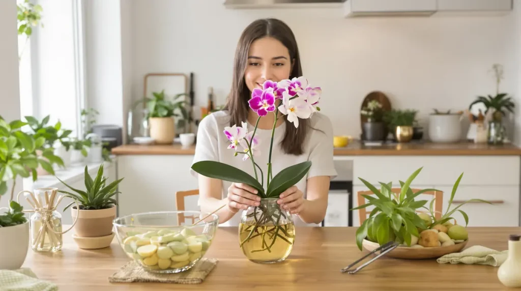 Orchidée : obtenez une floraison instantanée avec une pomme de terre